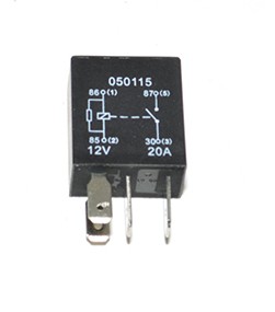 Реле 20Amp 4PIN черный с желтой полоской