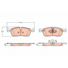 Передние тормозные колодки дисковые